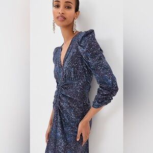 City Studio Blue Patterned Dress